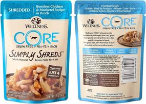 img 2 attached to Wellness CORE Simply Shreds Grain Free Wet Cat Food Toppers - Variety Pack with 4 Flavors - 1.75 Ounce Pouches (Total of 12)