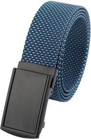 img 4 attached to 🌙 Moonsix Nylon Belts: The Perfect Blend of Casual and Military Style