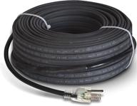 🔥 heavy duty self-regulating heat tape pro by radiant solutions company for ice dam prevention - plug-in ready heat cable - 120v, 6 watts/ft + 10 foot cold lead (12 feet) logo
