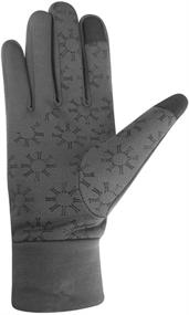 img 1 attached to Igloos Softshell Fleece Pro Text Gloves Girls' Accessories