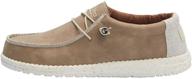 hey dude recycled leather travertine men's shoes for loafers & slip-ons logo