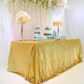 img 4 attached to 💖 Romantic TRLYC Tablecloth, 60x102 Inch