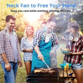 img 1 attached to 🌬️ Stay Cool Anywhere with TekHome Bladeless Portable Neck Fan – USB Rechargeable, Hand Free, Battery Operated Wearable Sport Fan for Women, Men, Outdoor Hiking, Camping & Home
