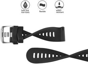 img 1 attached to NotoCity Silicone Replacement Band for Garmin Forerunner 645/245/245 Music 📿 - Soft and Durable Strap for Vivoactive 3 Music Vívomove HR