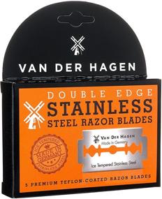 img 3 attached to 🪒 Van Der Hagen Stainless Steel Double Edge Razor Blades - Pack of 3 (5 Count) - High-Performance Shaving Blades