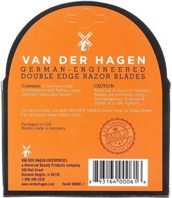 img 2 attached to 🪒 Van Der Hagen Stainless Steel Double Edge Razor Blades - Pack of 3 (5 Count) - High-Performance Shaving Blades