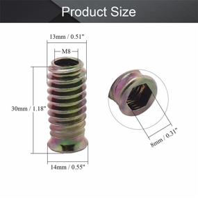 img 3 attached to MroMax Knurled Threaded Embedment Projects Hardware