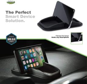 img 1 attached to 📱 Enhanced Roadster Smartphone Dash Mount: Sticky Pad Solution by Handstands Products - No Magnets or Adhesives Required