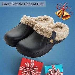 img 1 attached to Waterproof Slippers Winter Garden Outdoor Men's Shoes in Mules & Clogs