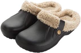 img 4 attached to Waterproof Slippers Winter Garden Outdoor Men's Shoes in Mules & Clogs
