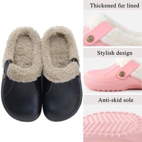 img 2 attached to Waterproof Slippers Winter Garden Outdoor Men's Shoes in Mules & Clogs