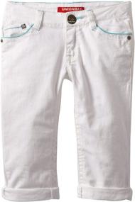 img 2 attached to Unionbay Girls Stretch Twill White