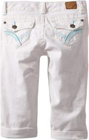 img 1 attached to Unionbay Girls Stretch Twill White