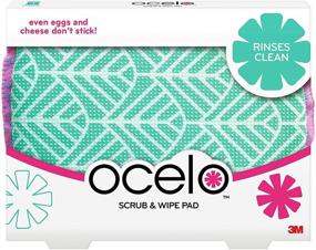img 1 attached to Ocelo Scrub and Wipe Cleaning Pad - Assorted Colors and Designs (1 Pad)