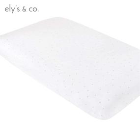 img 1 attached to 👶 Ely's & Co. Pack N Play Playard 2-Pack Combed Jersey Cotton Sheets for Baby Boy or Girl (Grey Dottie) - Portable Crib Essential!