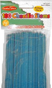 img 1 attached to 🔵 Charles Leonard Chenille Stems: Blue, 4mm x 12 Inch, 100/Bag - Shop Now!