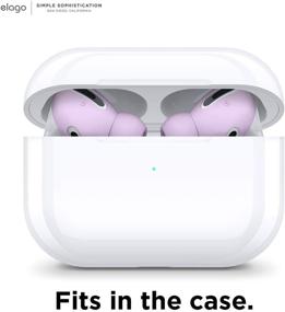 img 3 attached to Чехол для наушников elago AirPods Pro Earbuds Cover Plus: Интегрированные насадки для Apple AirPods Pro - 6 пар, патент США (лаванда)