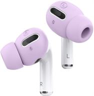 чехол для наушников elago airpods pro earbuds cover plus: интегрированные насадки для apple airpods pro - 6 пар, патент сша (лаванда) логотип