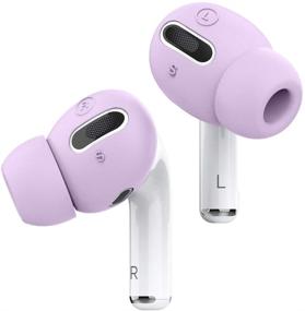 img 4 attached to Чехол для наушников elago AirPods Pro Earbuds Cover Plus: Интегрированные насадки для Apple AirPods Pro - 6 пар, патент США (лаванда)