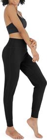 img 4 attached to 🩲 Stylish and Functional: ODODOS Women's Yoga Capris with Pockets for Running and Workout