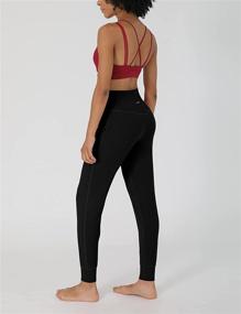 img 3 attached to 🩲 Stylish and Functional: ODODOS Women's Yoga Capris with Pockets for Running and Workout