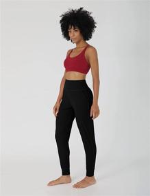 img 2 attached to 🩲 Stylish and Functional: ODODOS Women's Yoga Capris with Pockets for Running and Workout