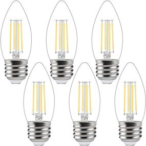 img 4 attached to 🔆 Ganiude LED Daylight Photocell Filament Candelabra Bulb