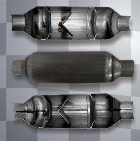 img 1 attached to 🔊 Улучшенная производительность выхлопной системы Jones Exhaust Flowpack Muffler JFP300 с входным/выходным отверстием диаметром 3.00 дюйма