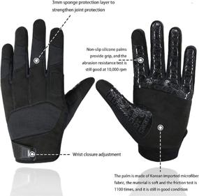 img 3 attached to 🧤 CNGDY Men Tactical Gloves: Ultimate Touchscreen Shooting & Outdoor Sports Military Gloves for Hunting, Driving, Airsoft, and Light Duty Work