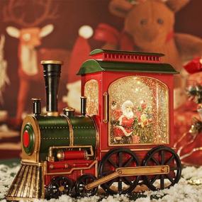 img 3 attached to Рождественский локомотив Joyriver, блестящее украшение