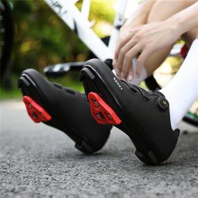 img 1 attached to 🚲 Unisex Cycling Shoes for Road and Mountain Biking | Compatible with SPD/SPD-SL Locks | Ideal for Outdoor and Indoor Riding Shoes