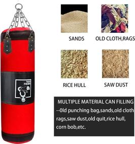 img 1 attached to 🥊 TOCO FREIDO Heavy Punching Bag Set: Effective Kickboxing Training for Adults, Kids, Men, and Women