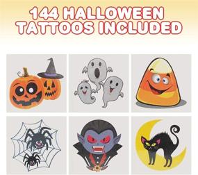 img 3 attached to 🎃 ArtCreativity Halloween Temporary Tattoos for Kids - Pack of 144 - The Ultimate Non-Toxic Tats Stickers for Halloween Party Favors, Treats, Décor and Goodie Bags - 6 Assorted Designs!