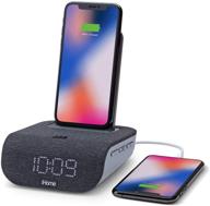 ⏰ enhanced convenience with ihome ibtw20 timebase dual charging bluetooth alarm clock: wireless & usb charging (black) logo