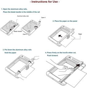 img 3 attached to 📐 Jielisi 3-Way 12.6 Inch (A4 size) Rotary Trimmer Cutter: Efficient Perforating and Scalloping Tool