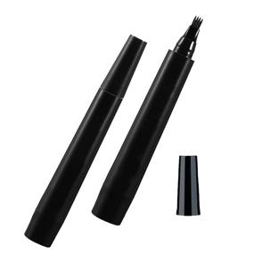 img 2 attached to 🧔 Black Waterproof Beard Pencil Filler for Men - Enhance Beard, Mustache, and Eyebrows - Easy Application with Micro Fork Tips