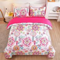 enuullao vibrant flowers comforter bedding logo