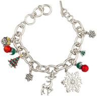lux accessories christmas snowflake bracelet logo