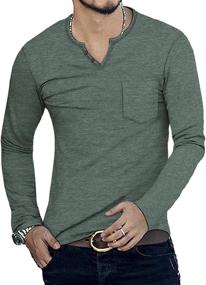 img 1 attached to 👕 NITAGUT Casual Sleeve Pocket T Shirts: Stylish Comfort for Every Occasion