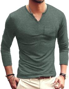 img 3 attached to 👕 NITAGUT Casual Sleeve Pocket T Shirts: Stylish Comfort for Every Occasion