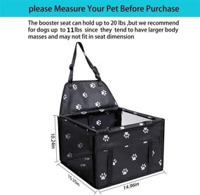 img 2 attached to GENORTH Dog Car Seat for Small and Medium Pets - Pet Car Booster Seats for Back and Front Seat, Ideal for Dogs and Puppies