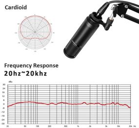 img 2 attached to Professional XLR Condenser Microphone AU-PM320 by MAONO - Cardioid Vocal Recording Mic with XLR Cable for Streaming, Voice Over, Project, and Home-Studio