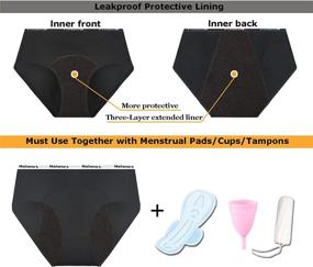 img 3 attached to Nalwort Underwear Menstrual Panties Postpartum