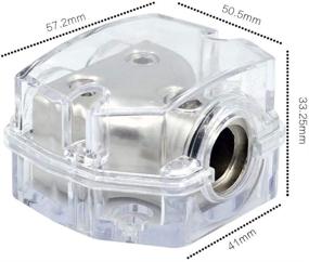 img 1 attached to 🔌 ZOOKOTO 1X0GA Ввод/2X4GA Вывод Блок Распределения Энергии - Увеличьте Громкость Вашего Автомобильного Аудио с Двусторонней Защитой Цепи!