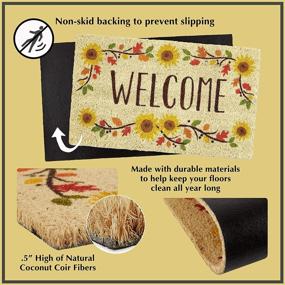 img 1 attached to DII Indoor/Outdoor Natural Coir Holiday Season Doormat: Snowplace Like Home, 18x30