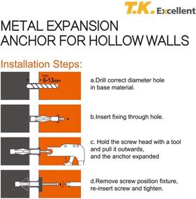 img 1 attached to 🔩 Premium Hollow Anchor Assortment: Superior Quality and Versatility for All Projects