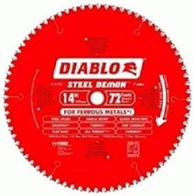 img 1 attached to 🔪 Diablo D1472CF 14-inch Steel Demon 72T Cermet II Carbide Blade for Ferrous Metal Cutting