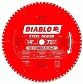 img 2 attached to 🔪 Diablo D1472CF 14-inch Steel Demon 72T Cermet II Carbide Blade for Ferrous Metal Cutting