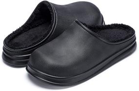 img 4 attached to 👞 Womens Mens Lined Clogs Slippers: Comfortable and Stylish Men's Shoes