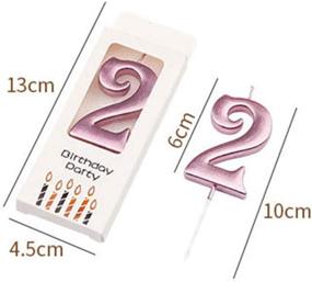 img 2 attached to Wawabeauty Birthday Candles Numbers Decoration